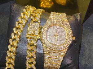 Luxury Gold Necklace & Wristwatch – By Amira Aldahab | New York | Zangi: 1284111350