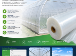 5-Layer UV Greenhouse Covering Film