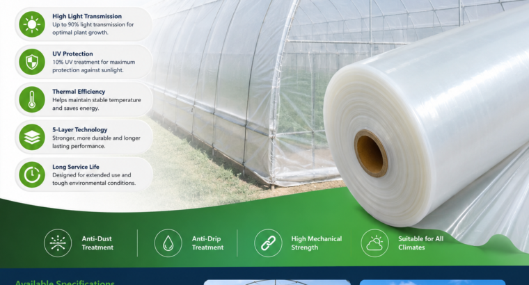 5-Layer UV Greenhouse Covering Film
