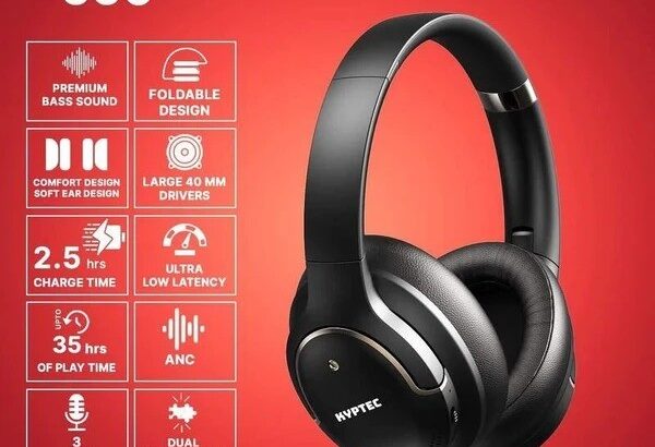 Kyptec LifeStyle® 650 Active Noise Cancelling Headphones for Deep Sound, Calls & Everyday Entertainm