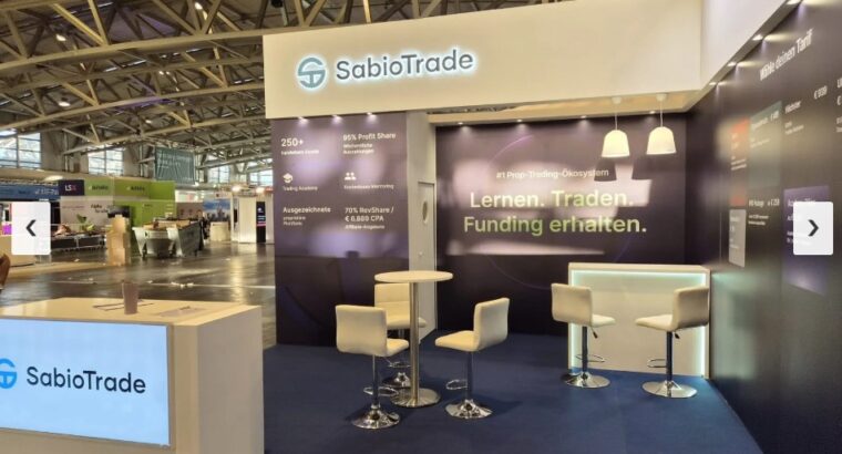 Modern Modular Exhibition Stand Design for European Trade Shows